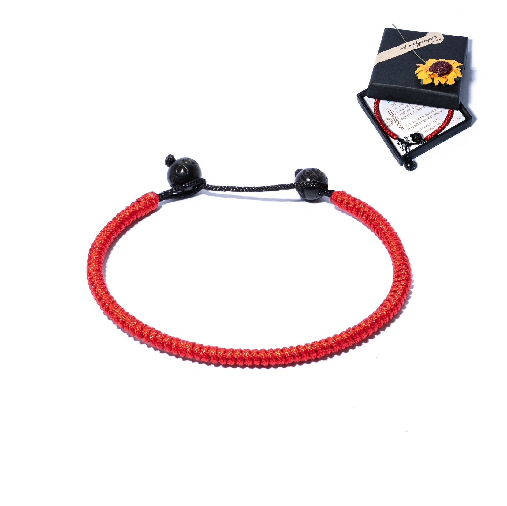 Red Couple Lucky Handmade Knots Thread Bracelet Tibetan Woven Amulet Braided Cord Bracelets & Bangles For Women Men