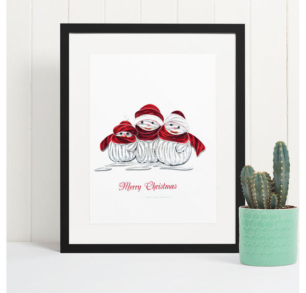Quilling Card 3D Xmas House Quilled Happy Birthday Dedicated Paper Handmade