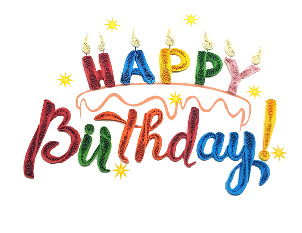 Quilling Card 3D Love Happy Birthday Unique Dedicated Paper Handmade Art