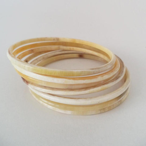 Set 5pcs! Bangle Bracelet Set  Bracelet Set Horn Bangle Set Thin BraceletS