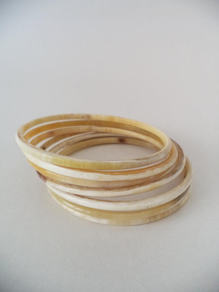 Set 5pcs! Bangle Bracelet Set  Bracelet Set Horn Bangle Set Thin BraceletS