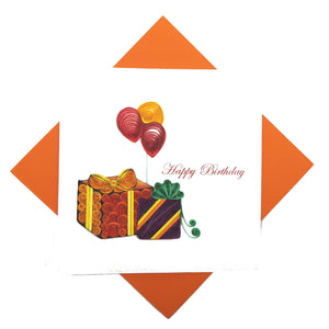 Quilling Card 3D Gift ang Balloon Unique Dedicated Paper Handmade Art