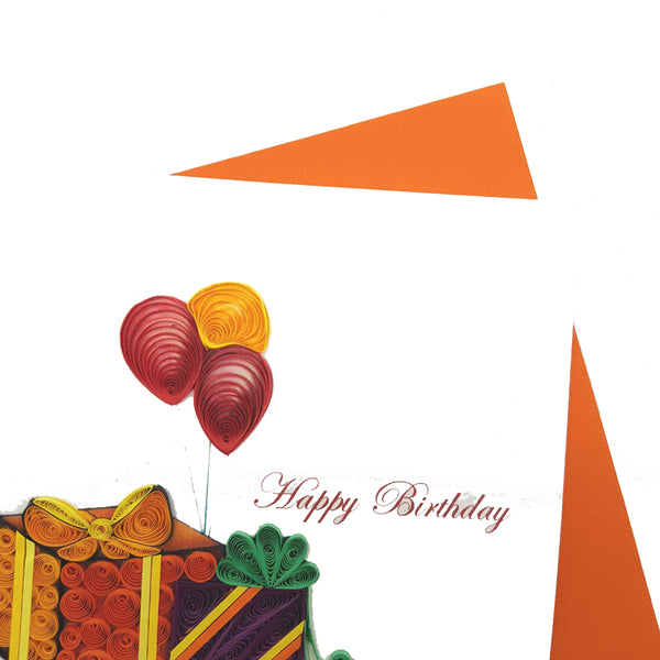 Quilling Card 3D Gift ang Balloon Unique Dedicated Paper Handmade Art
