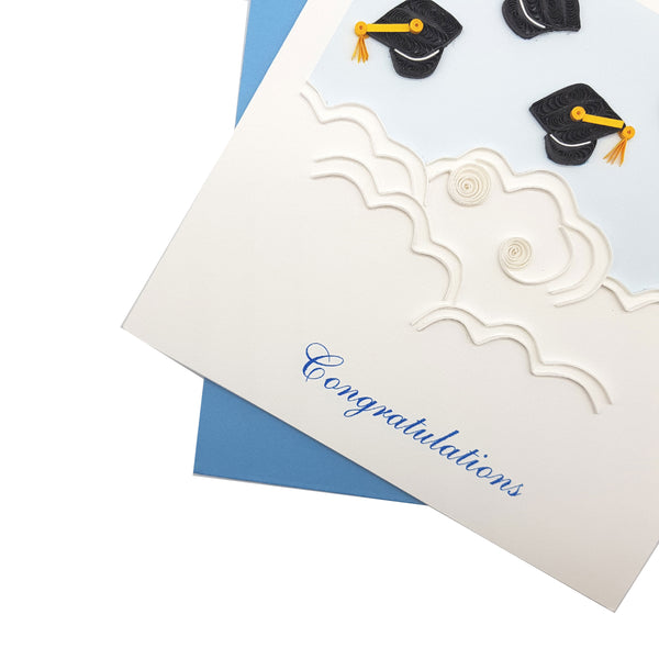 Quilling Card 3D Graduate Unique Dedicated Paper Handmade Art