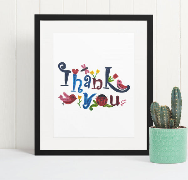 Quilling Card 3D Thank You Unique Dedicated Paper Handmade Art